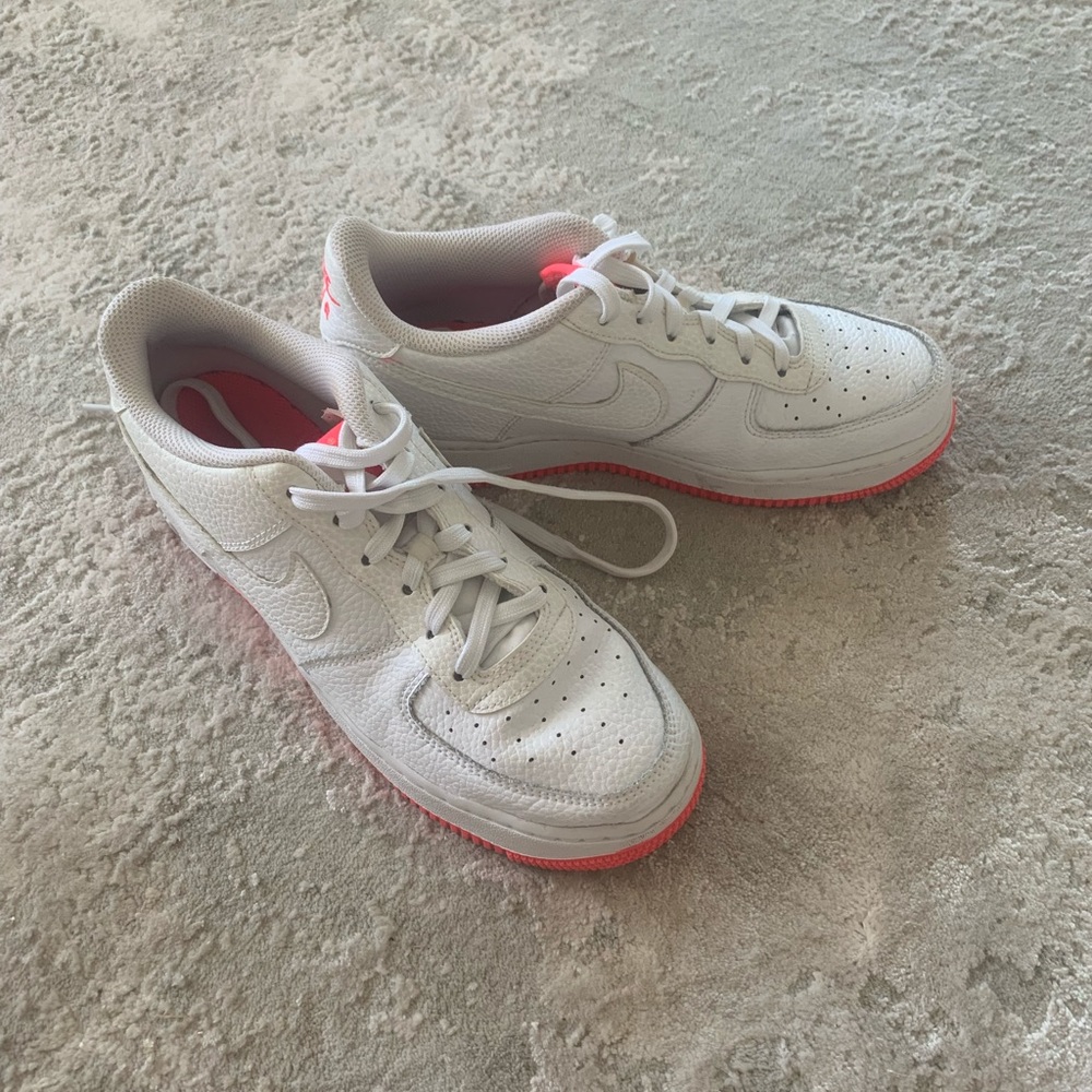 Pink and white Air Force ones.
